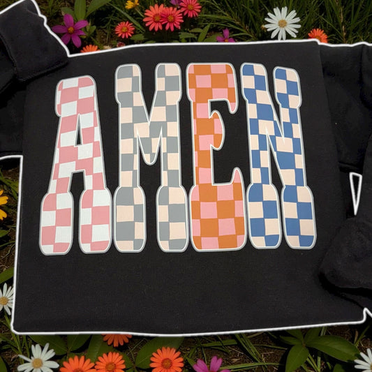 Amen Checkered Sweatshirt