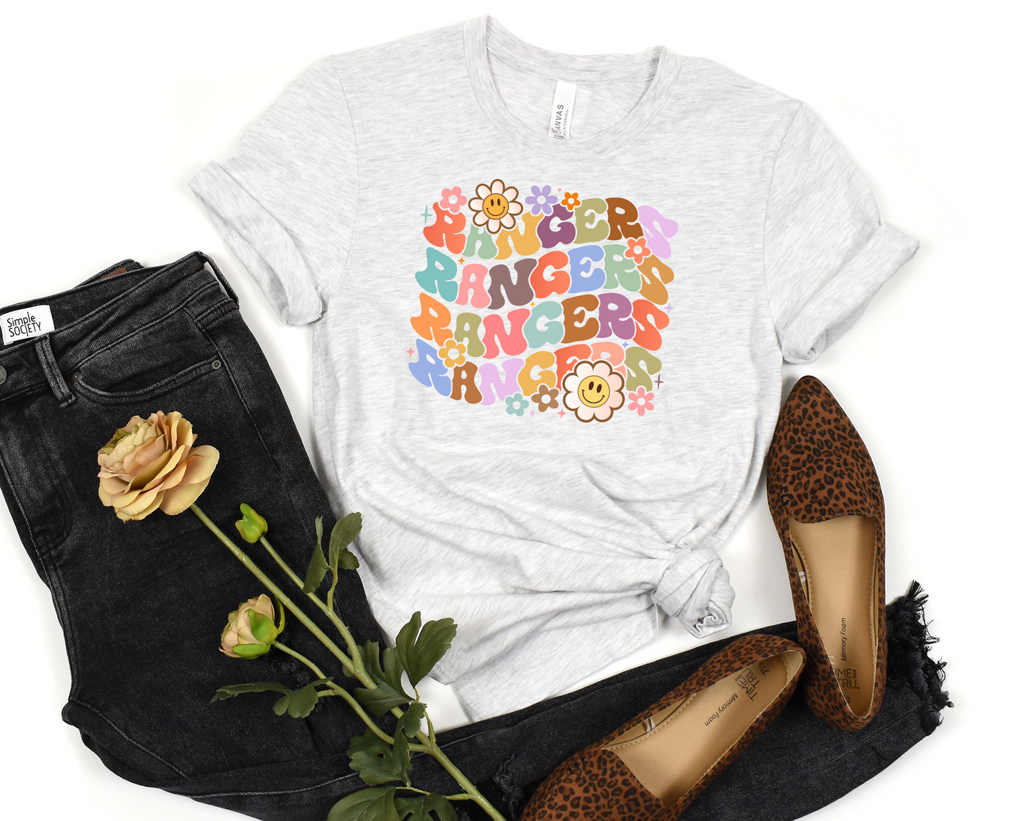 Retro Rangers Floral Spirit Wear T-Shirt