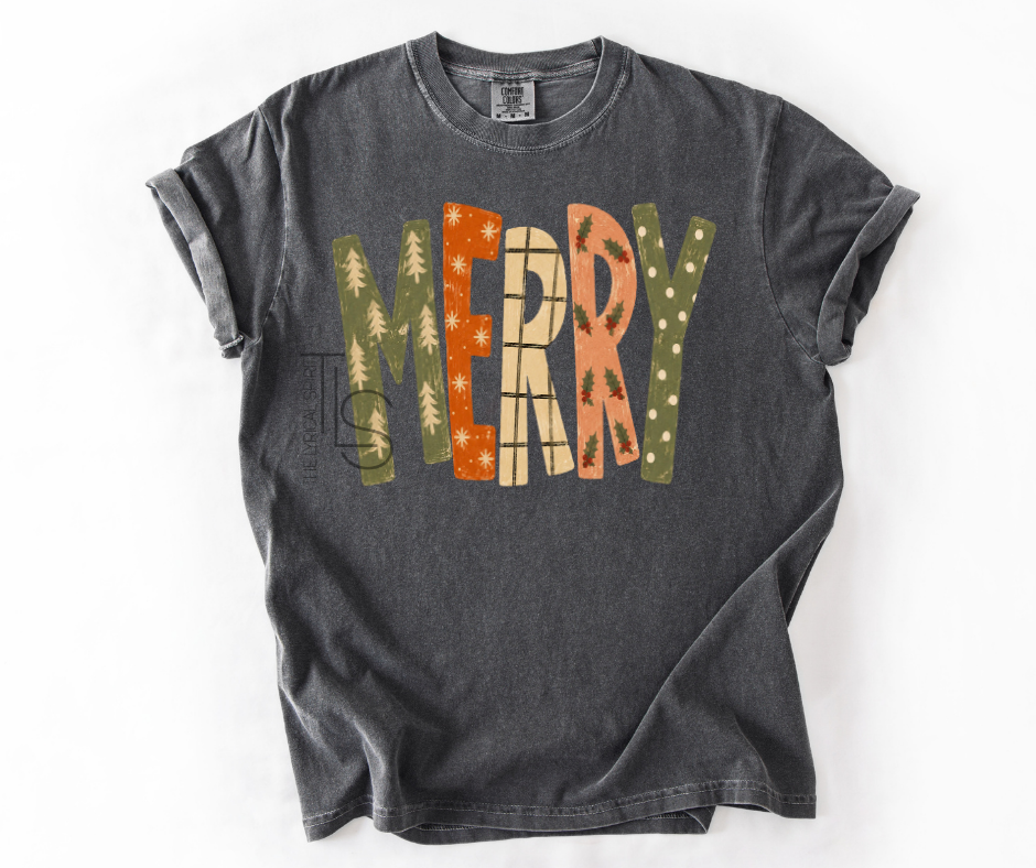 Merry Christmas Patterns T-Shirt