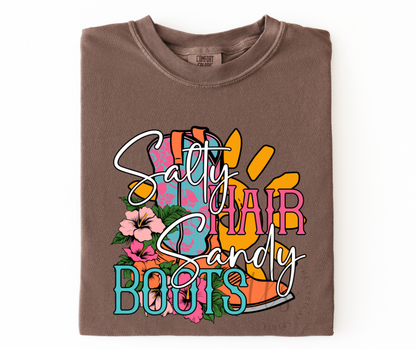 Salty Hair Sandy Boots T-Shirt 