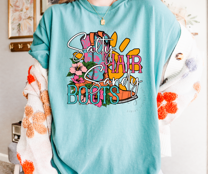 Salty Hair Sandy Boots T-Shirt 