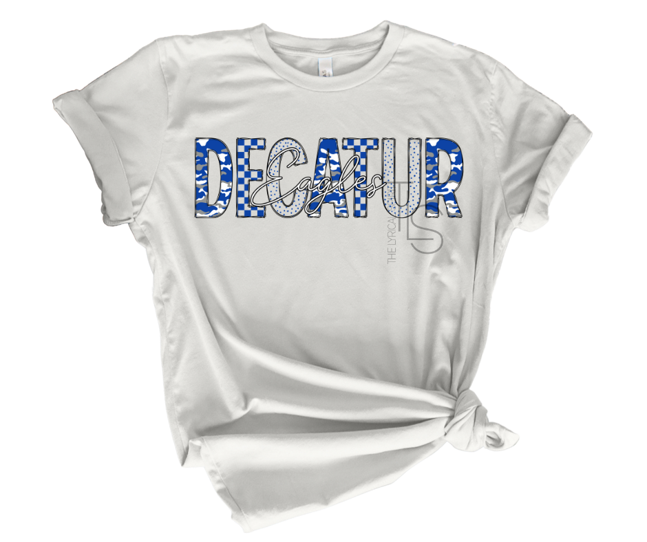Decatur Eagles Blue Camo Exclusive T-Shirt