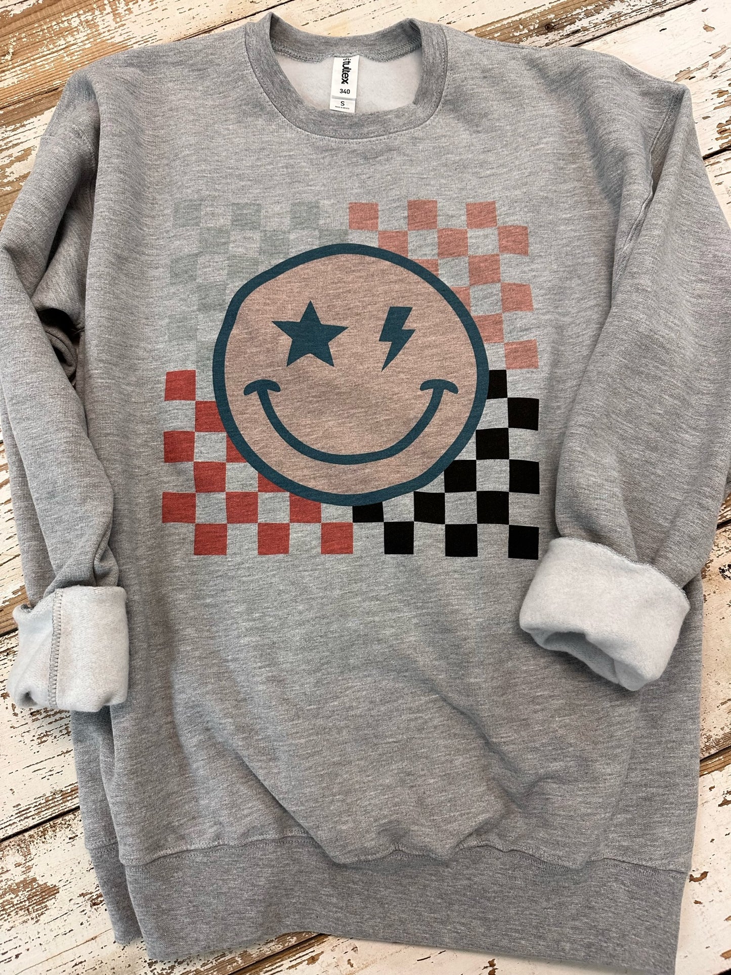 Skater Girl Smiley Sweatshirt