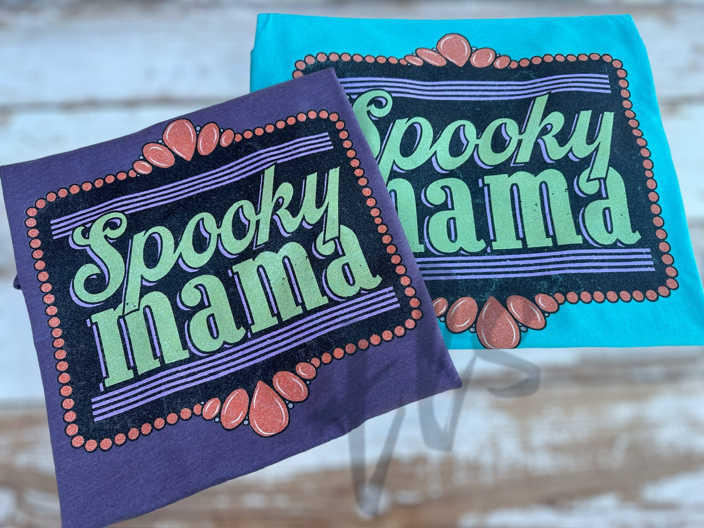 Spooky Mama Marquis Halloween T-Shirt