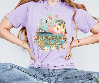 Sunshine Looks Good On You Custom Exclusive Comfort Colors T-Shirt
