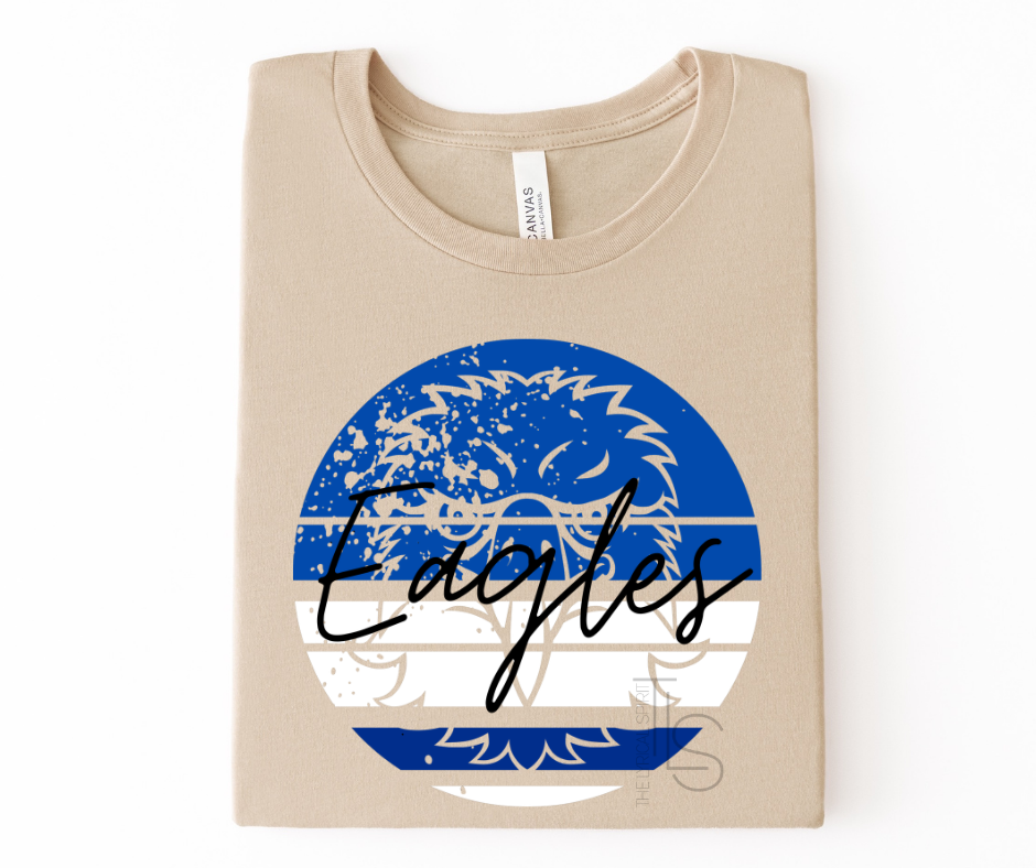 Eagles Blue Circle Custom Exclusive T-Shirt