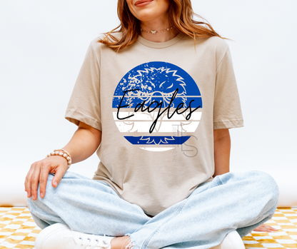 Eagles Blue Circle Custom Exclusive T-Shirt
