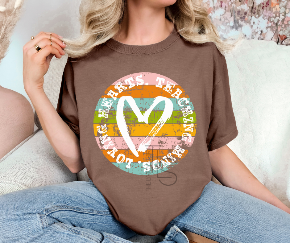 Teaching Minds Retro Circle Custom Exclusive T-Shirt