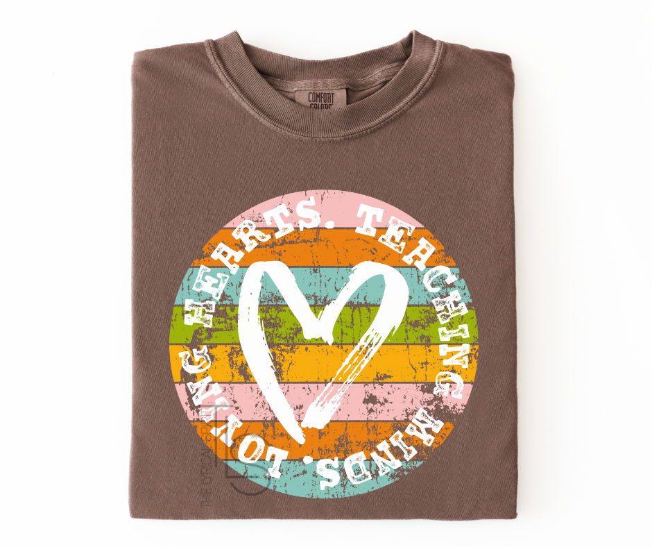 Teaching Minds Retro Circle Custom Exclusive T-Shirt