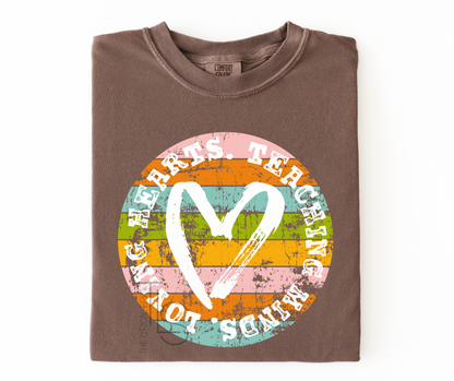 Teaching Minds Retro Circle Custom Exclusive T-Shirt