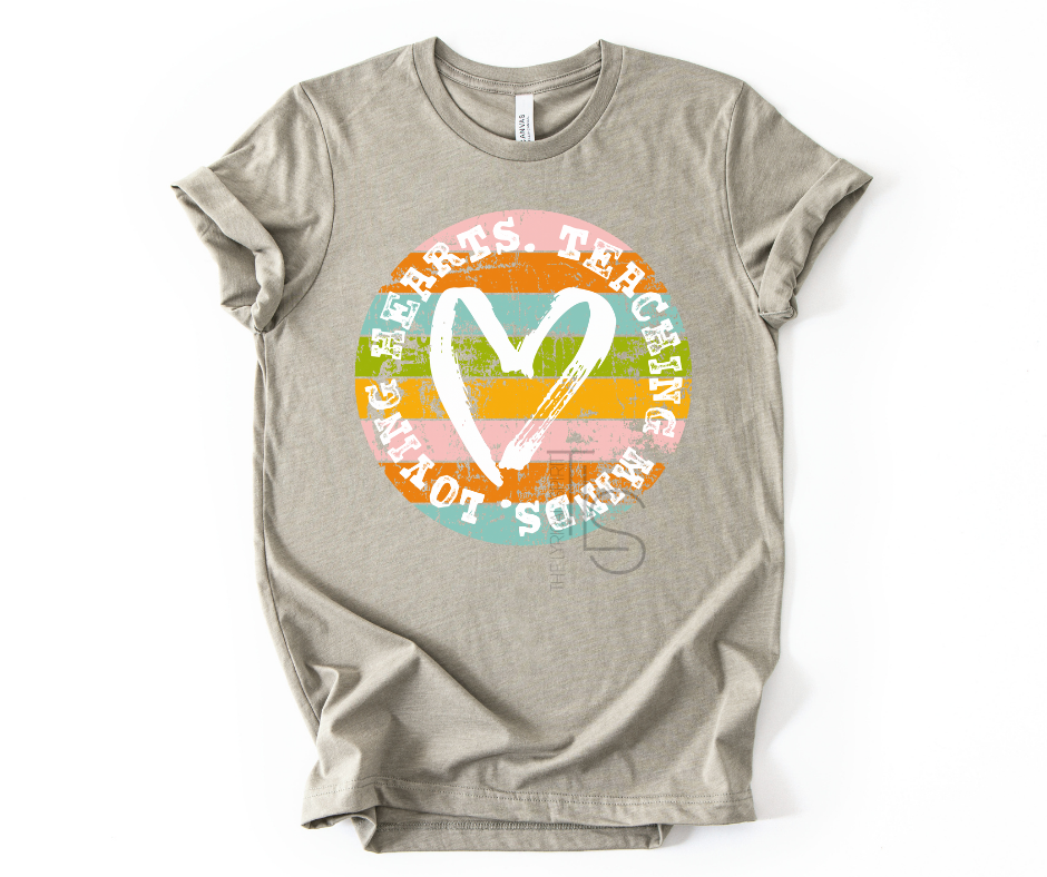 Teaching Minds Retro Circle Custom Exclusive T-Shirt