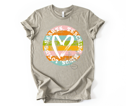 Teaching Minds Retro Circle Custom Exclusive T-Shirt