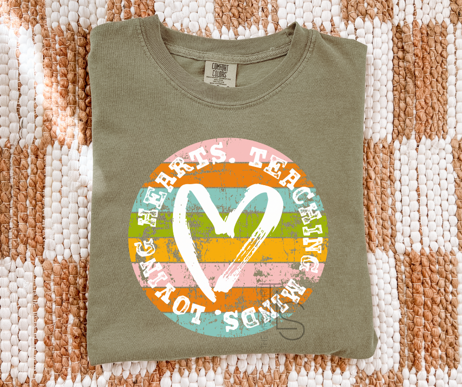 Teaching Minds Retro Circle Custom Exclusive T-Shirt
