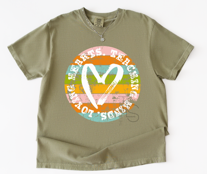Teaching Minds Retro Circle Custom Exclusive T-Shirt