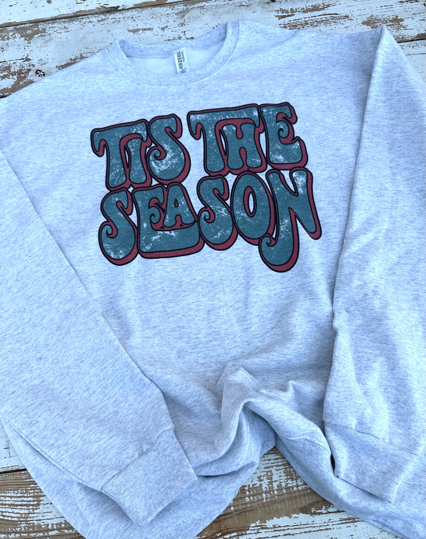 Tis The Season Bubble Letters Sweatshirt