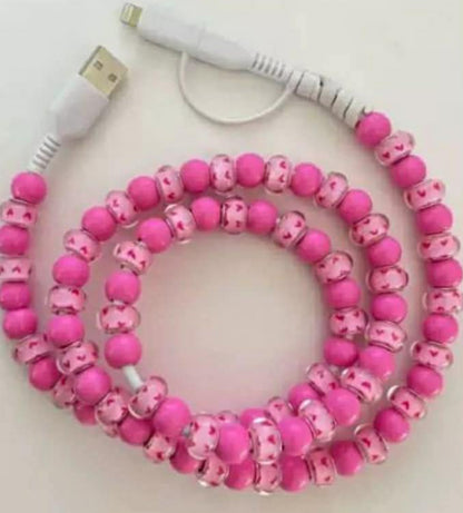 Beaded Phone Charging Cords