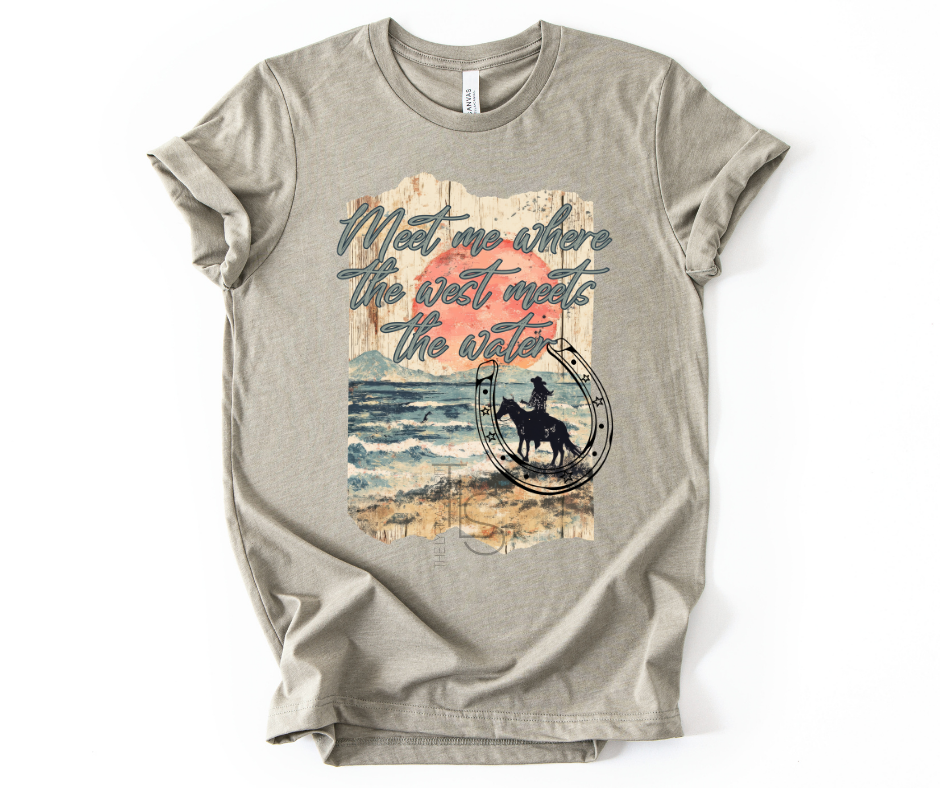 Where the West Meets the Water Custom Exclusive T-Shirt