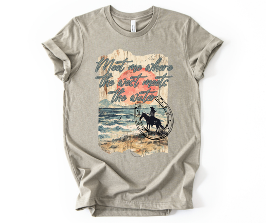 Where the West Meets the Water Custom Exclusive T-Shirt