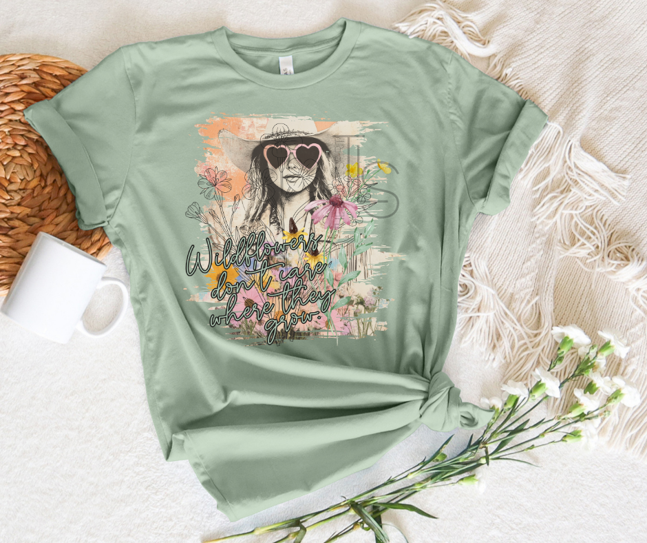 Wildflowers Grow Custom Exclusive T-Shirt