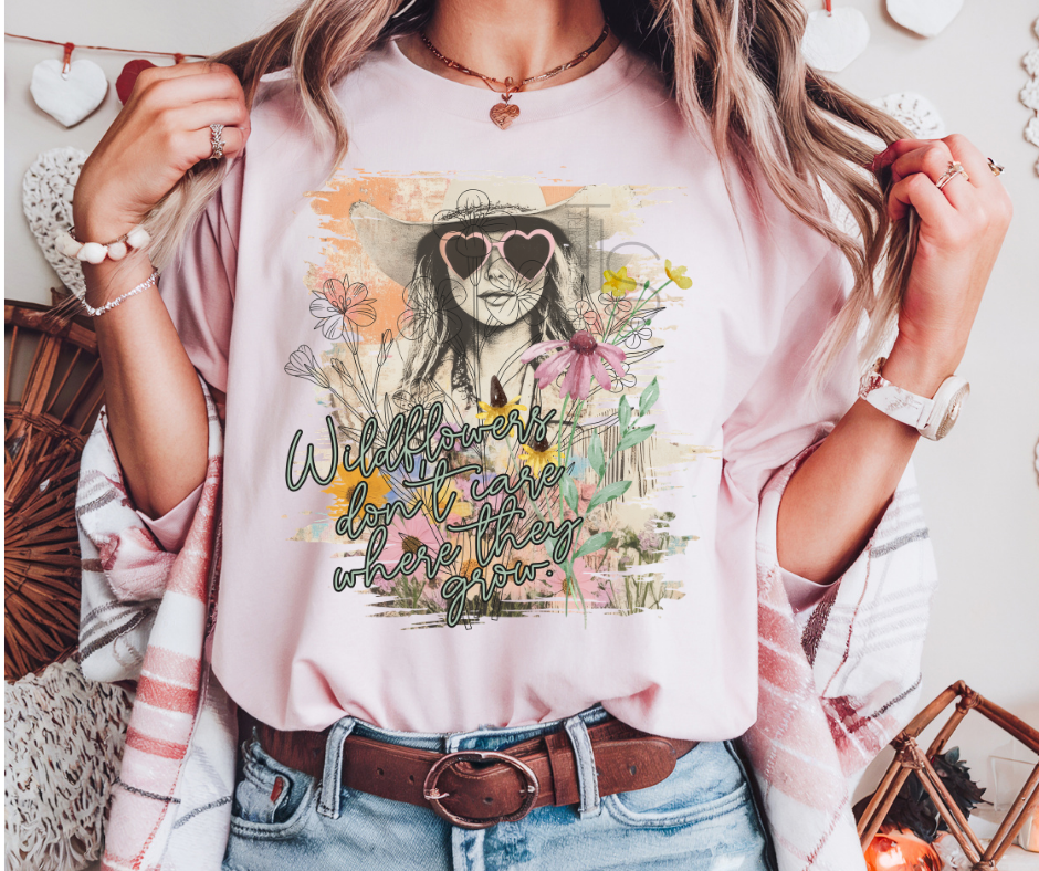 Wildflowers Grow Custom Exclusive T-Shirt