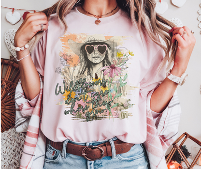 Wildflowers Grow Custom Exclusive T-Shirt