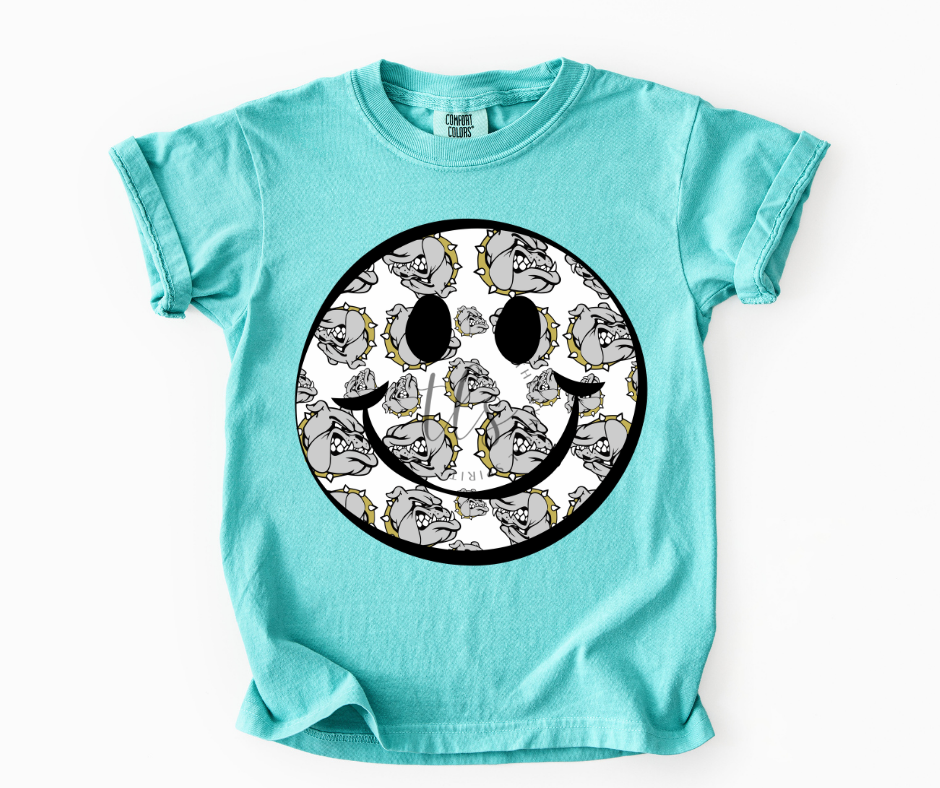 Bulldogs Smiley Youth Custom T-Shirt