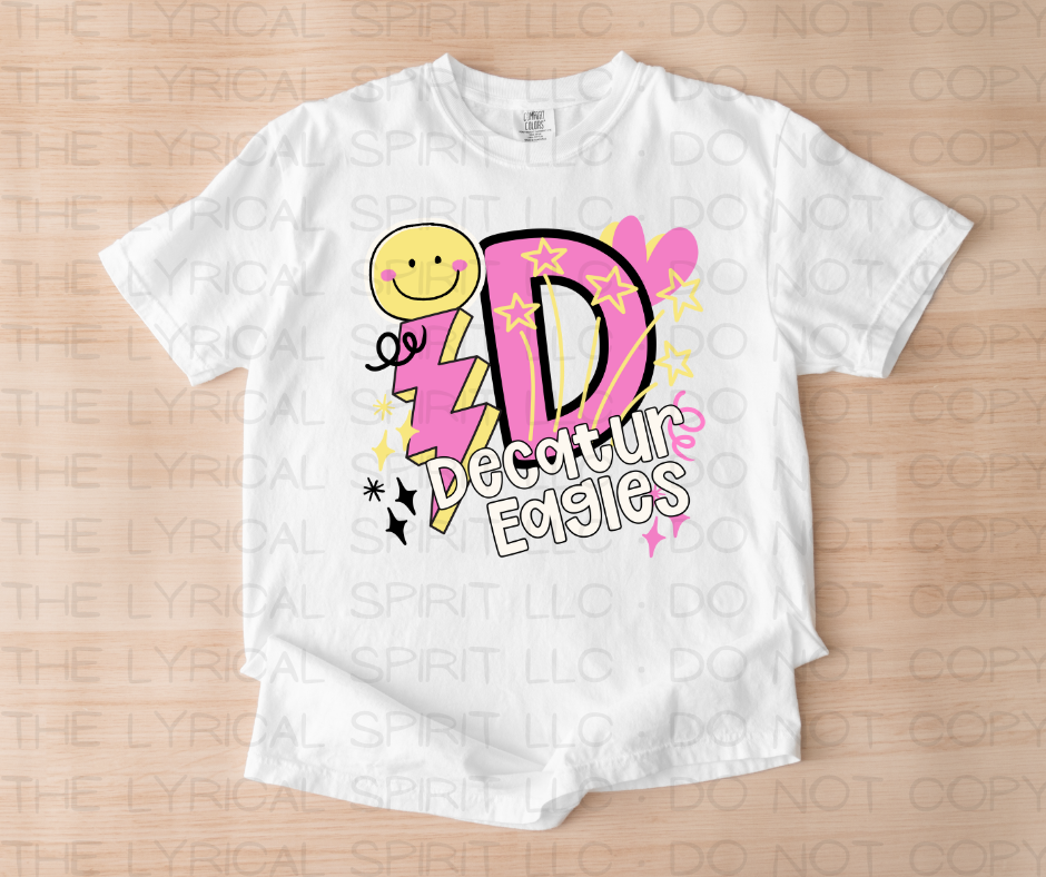 Decatur Eagles Happy Face Custom Exclusive T-Shirt