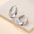 18K Stainless Steel Waterproof Tarnish Free Hoops