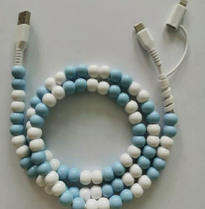 Beaded Phone Charging Cords