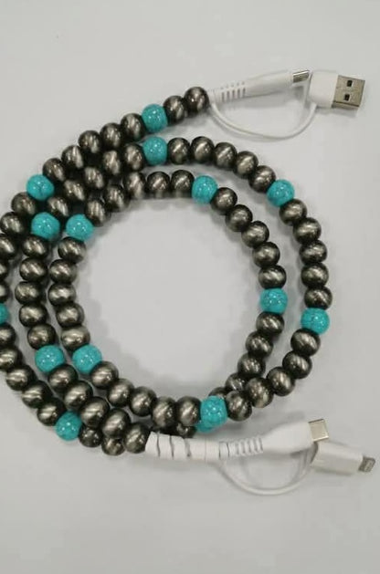Beaded Phone Charging Cords