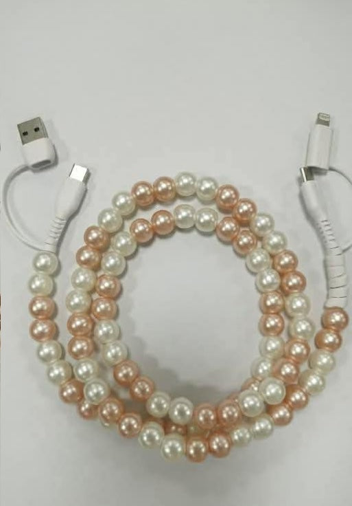 Beaded Phone Charging Cords