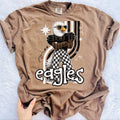 Retro Mascot Checkered Pants Spirit T-Shirt