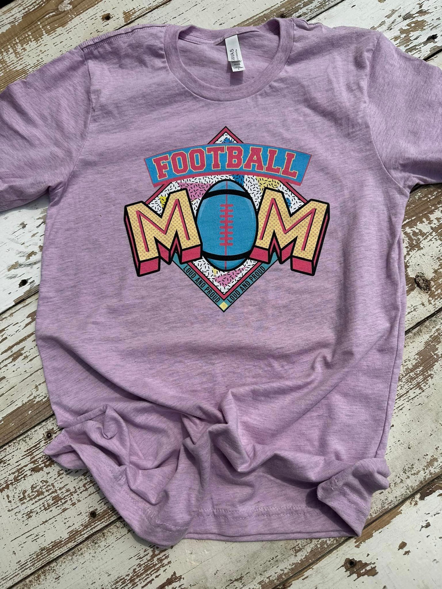 Retro Football Mom T-Shirt