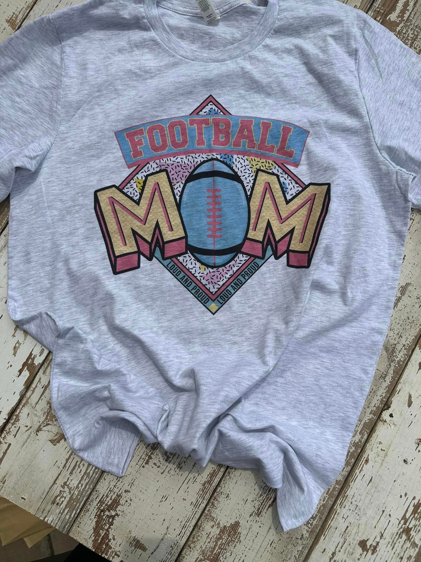 Retro Football Mom T-Shirt