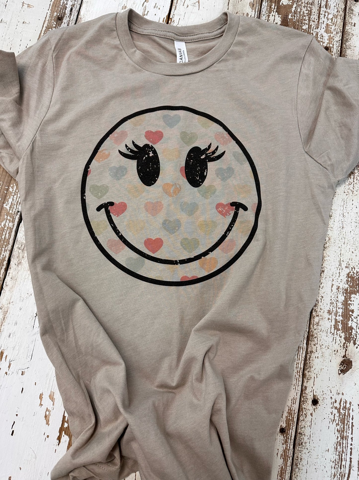 Girly Heart Smiley T-Shirt