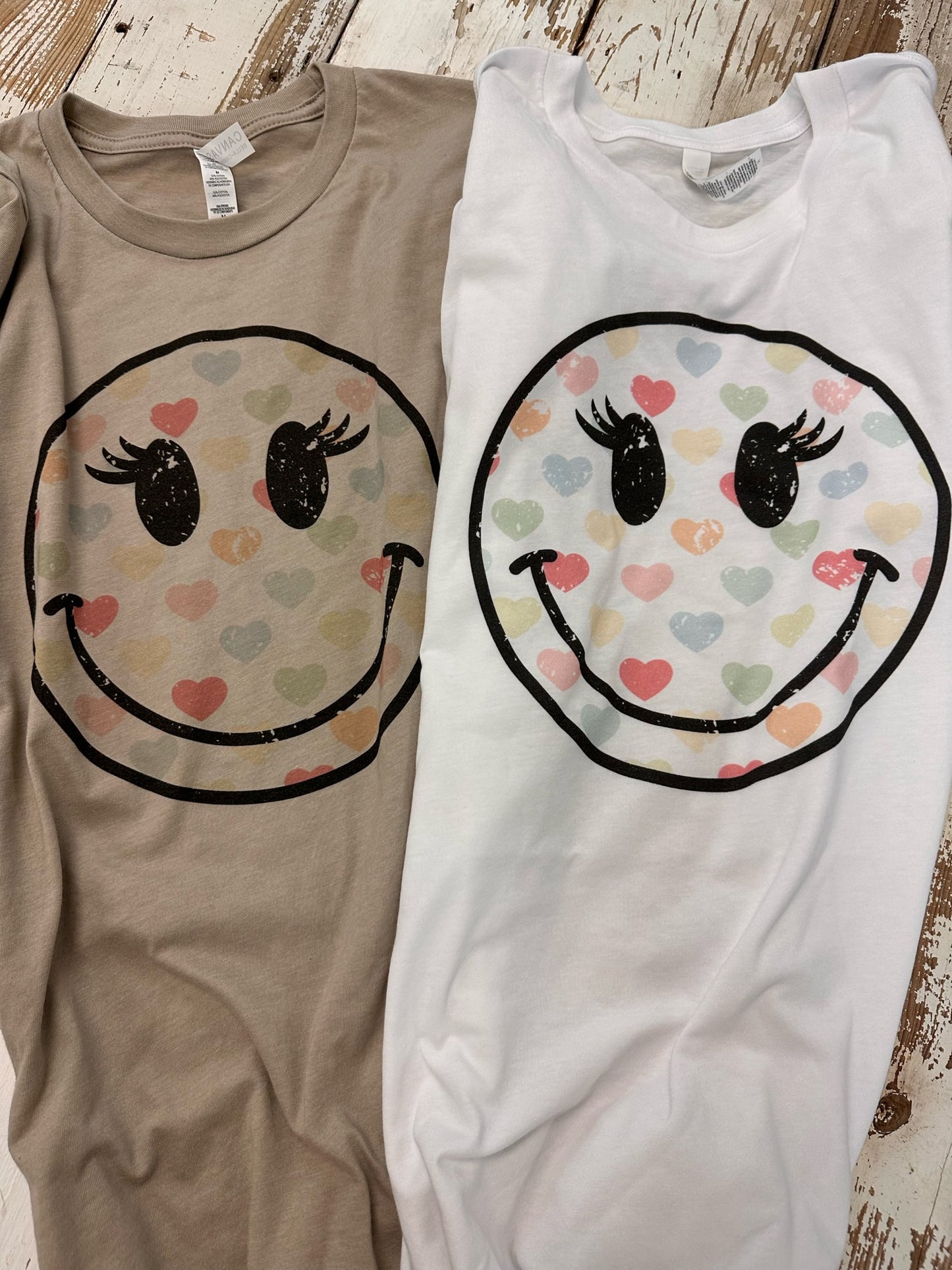 Girly Heart Smiley T-Shirt