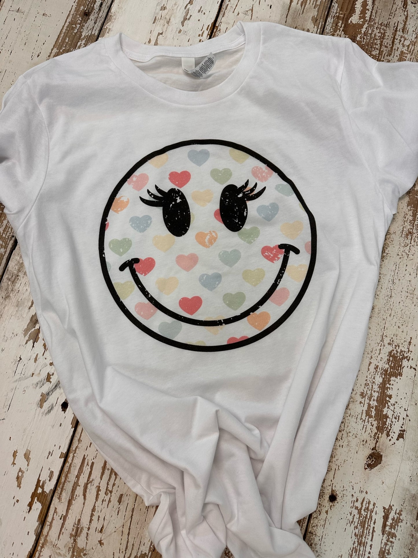 Girly Heart Smiley T-Shirt