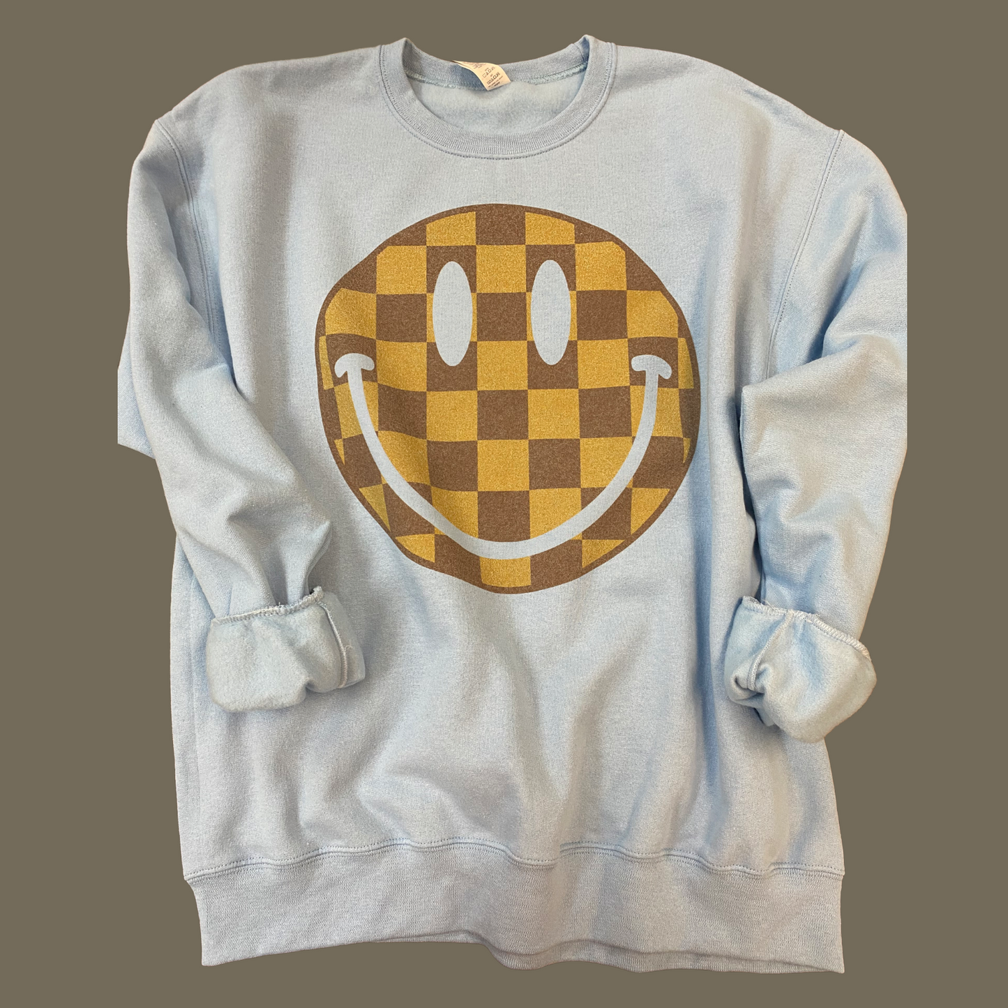 Checkered Smiley Sweatshirt