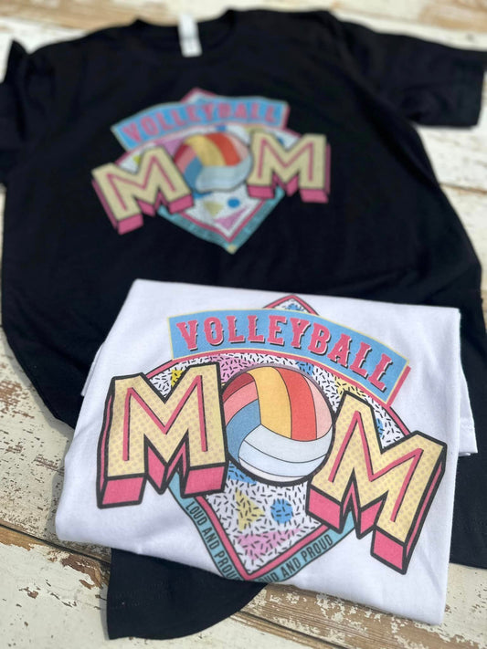 Retro Volleyball Mom T-Shirt